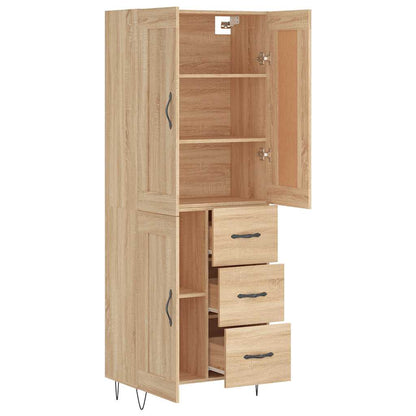 Highboard Sonoma Oak 69,5x34x180 cm Engineered Wood