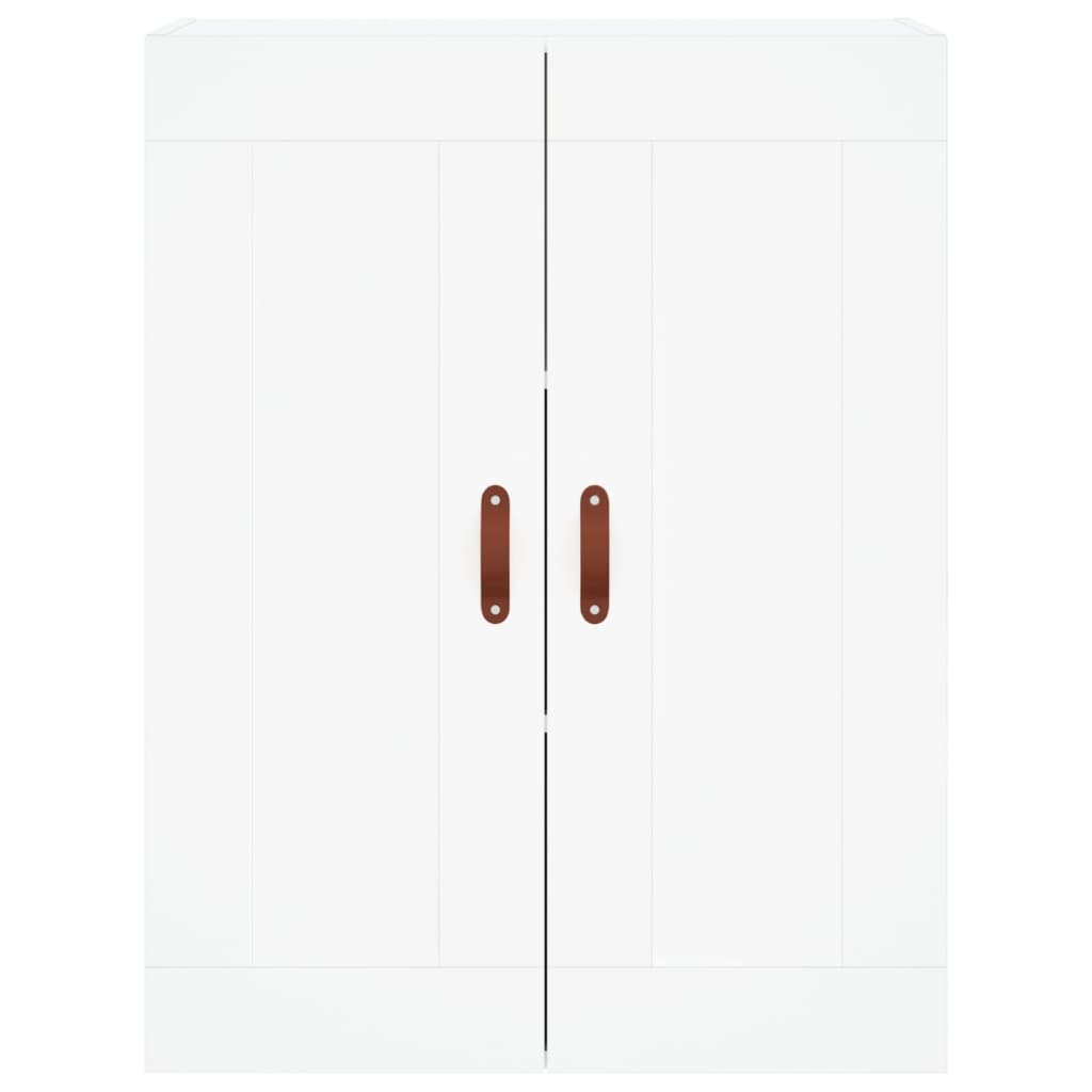 Highboard White 69.5x34x180 cm Engineered Wood