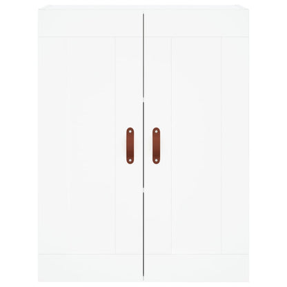 Highboard White 69.5x34x180 cm Engineered Wood