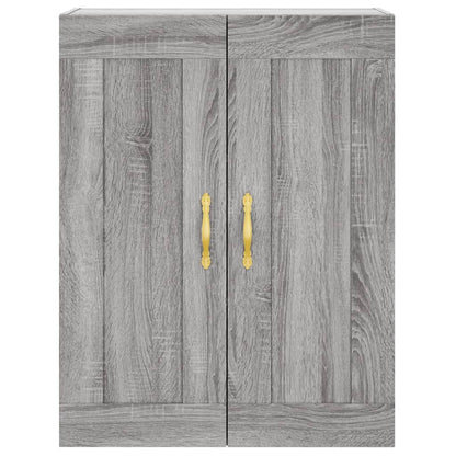 Highboard Grey Sonoma 69.5x34x180 cm Engineered Wood