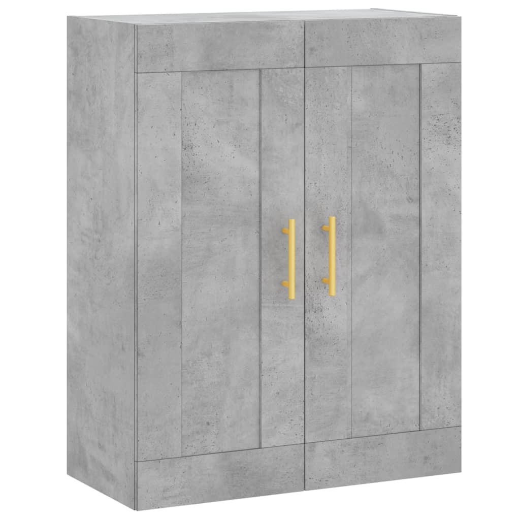 Highboard Concrete Grey 69,5x34x180 cm Engineered Wood