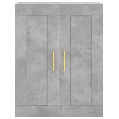 Highboard Concrete Grey 69,5x34x180 cm Engineered Wood