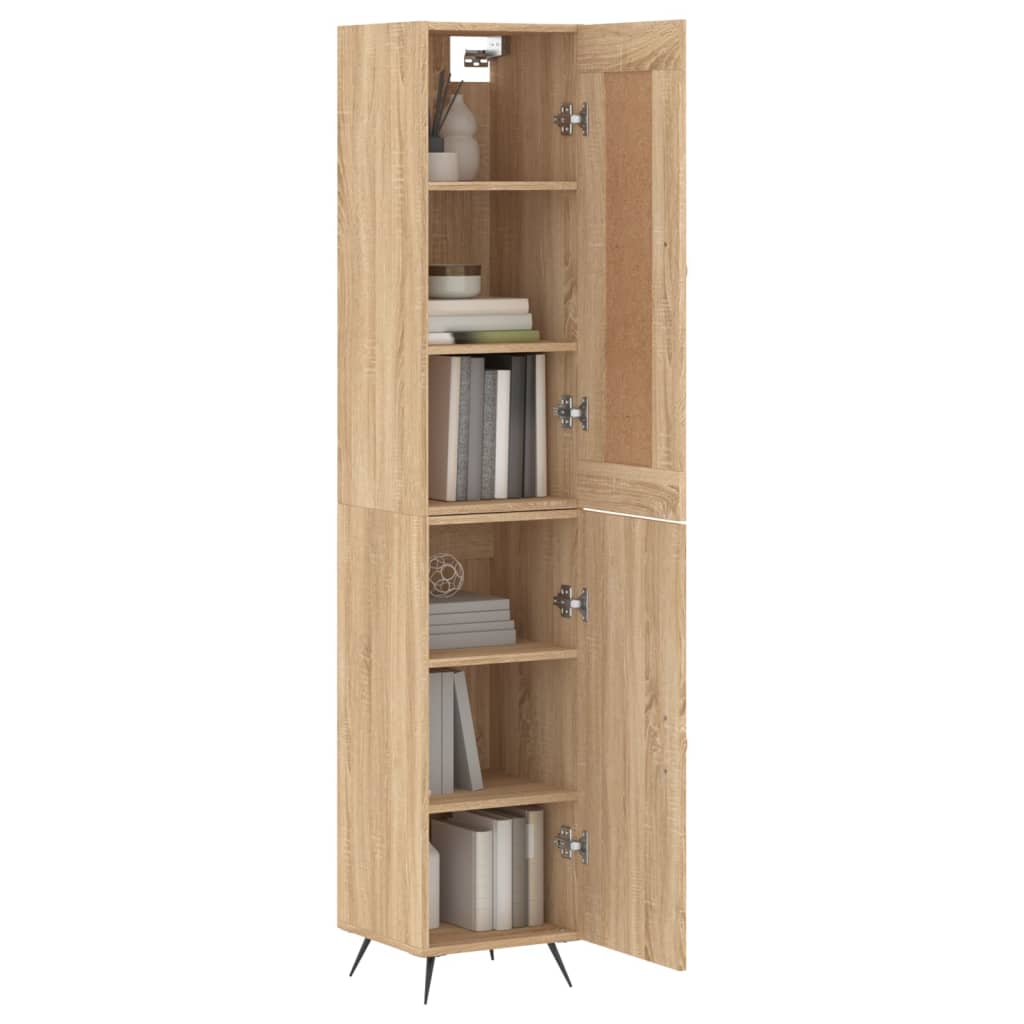 Highboard Sonoma Oak 34.5x34x180 cm Engineered Wood