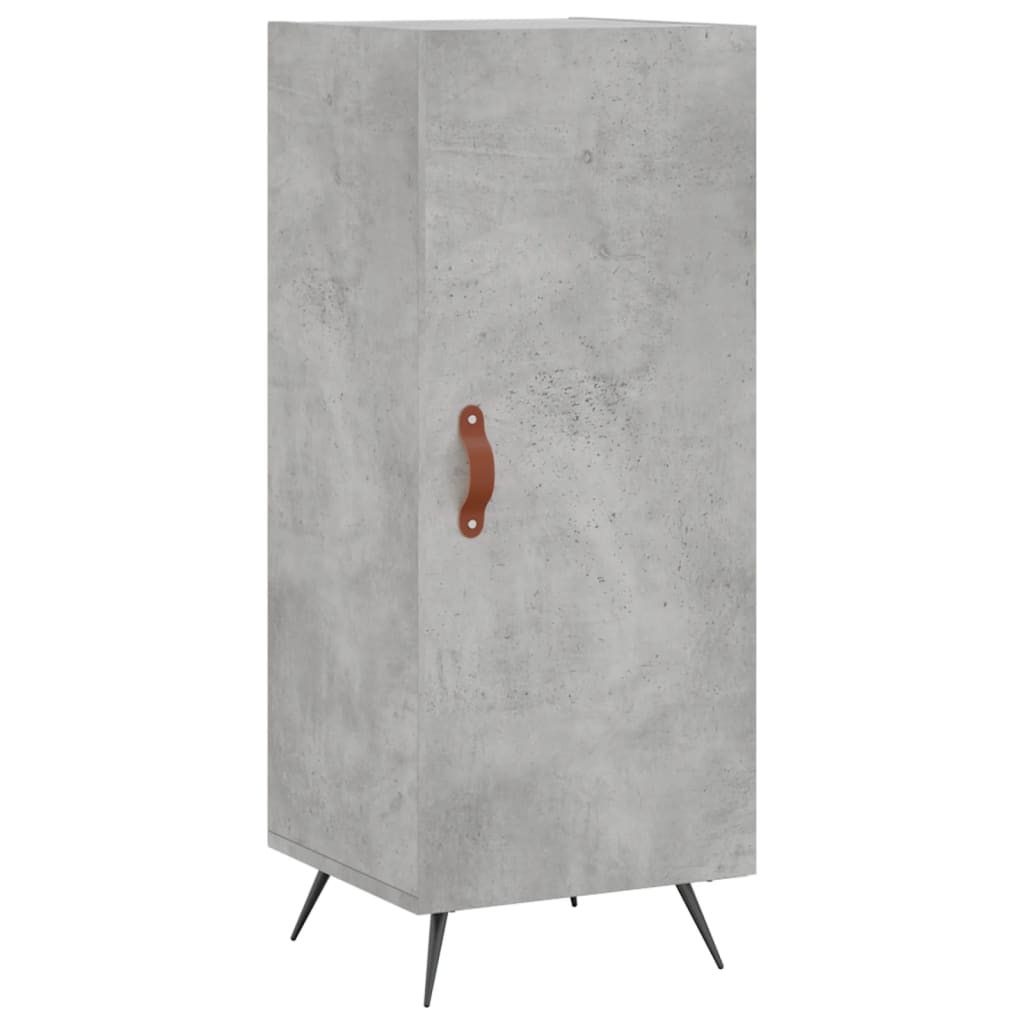 Highboard Concrete Grey 34.5x34x180 cm Engineered Wood