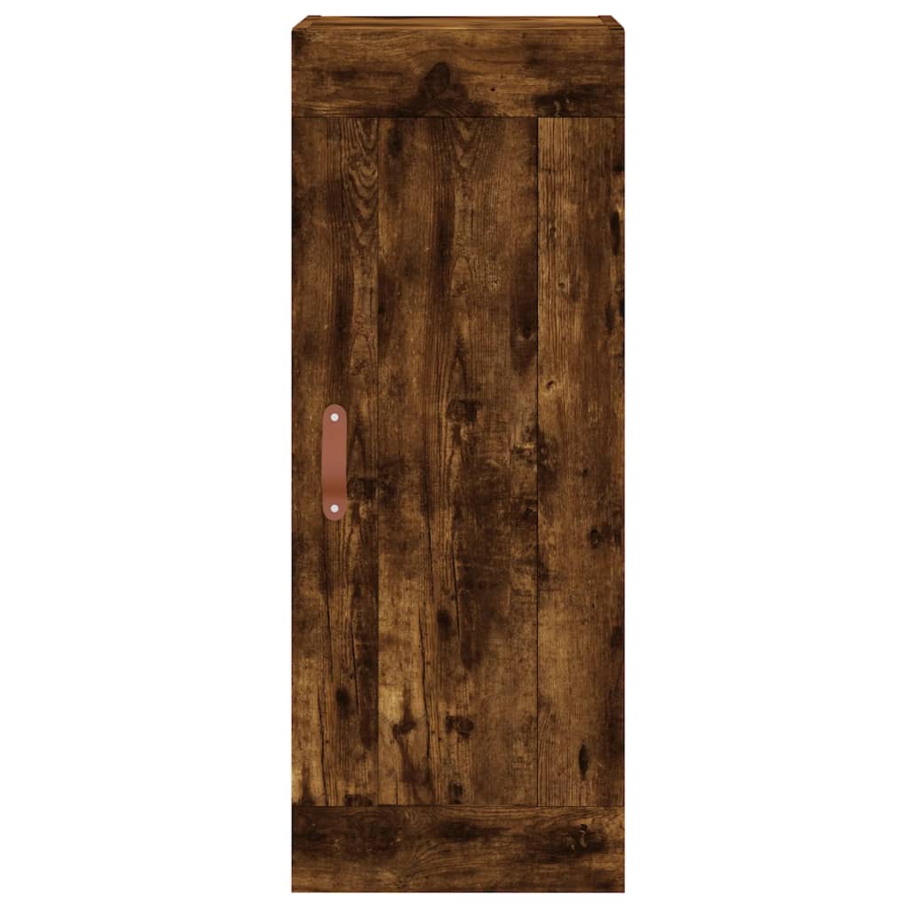 Highboard Smoked Oak 34,5x34x180 cm Engineered Wood