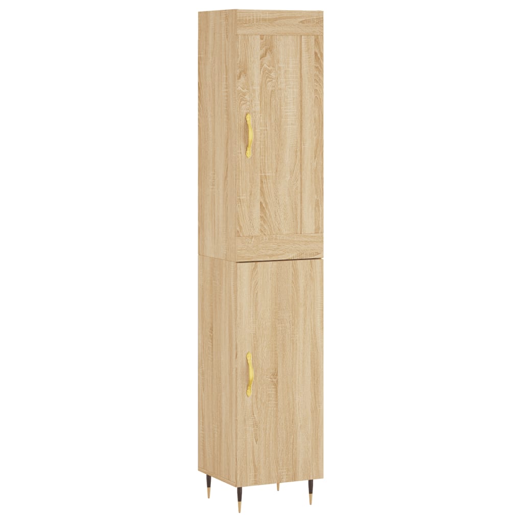 Highboard Sonoma Oak 34,5x34x180 cm Engineered Wood