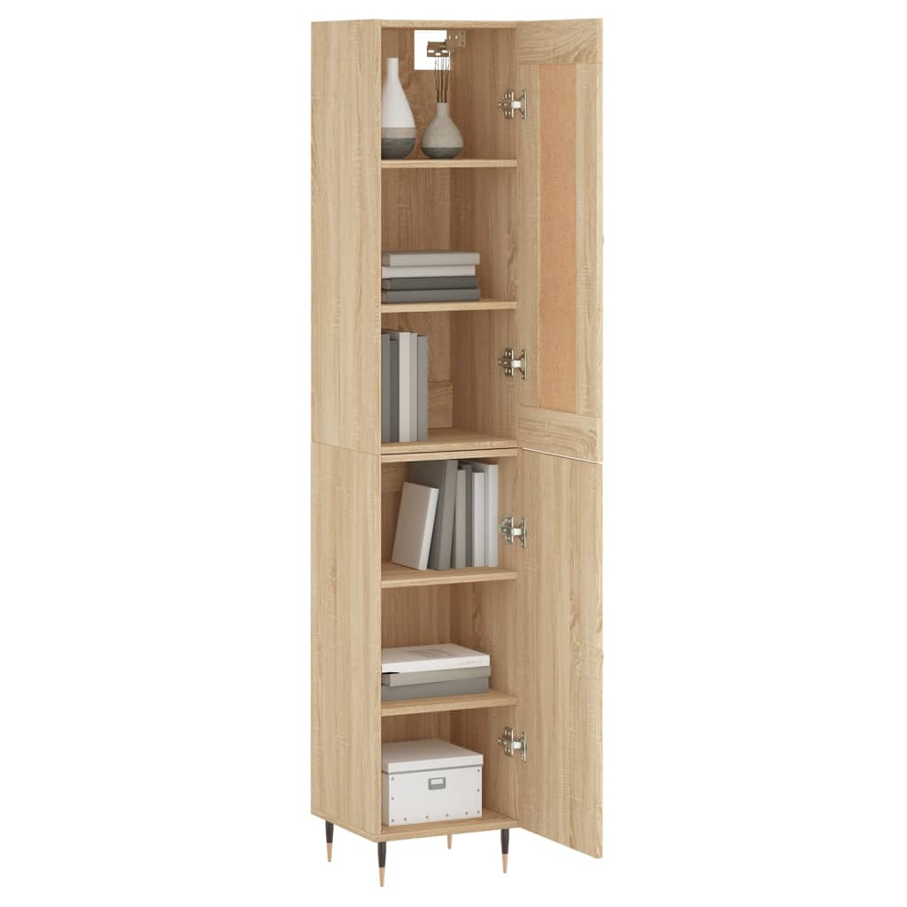 Highboard Sonoma Oak 34,5x34x180 cm Engineered Wood