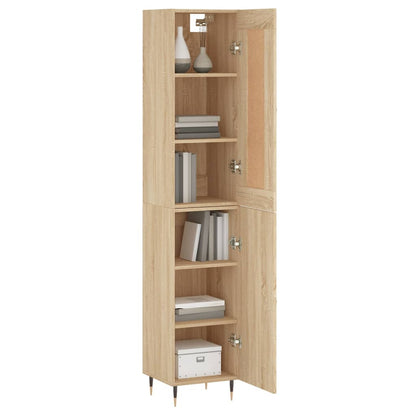 Highboard Sonoma Oak 34,5x34x180 cm Engineered Wood