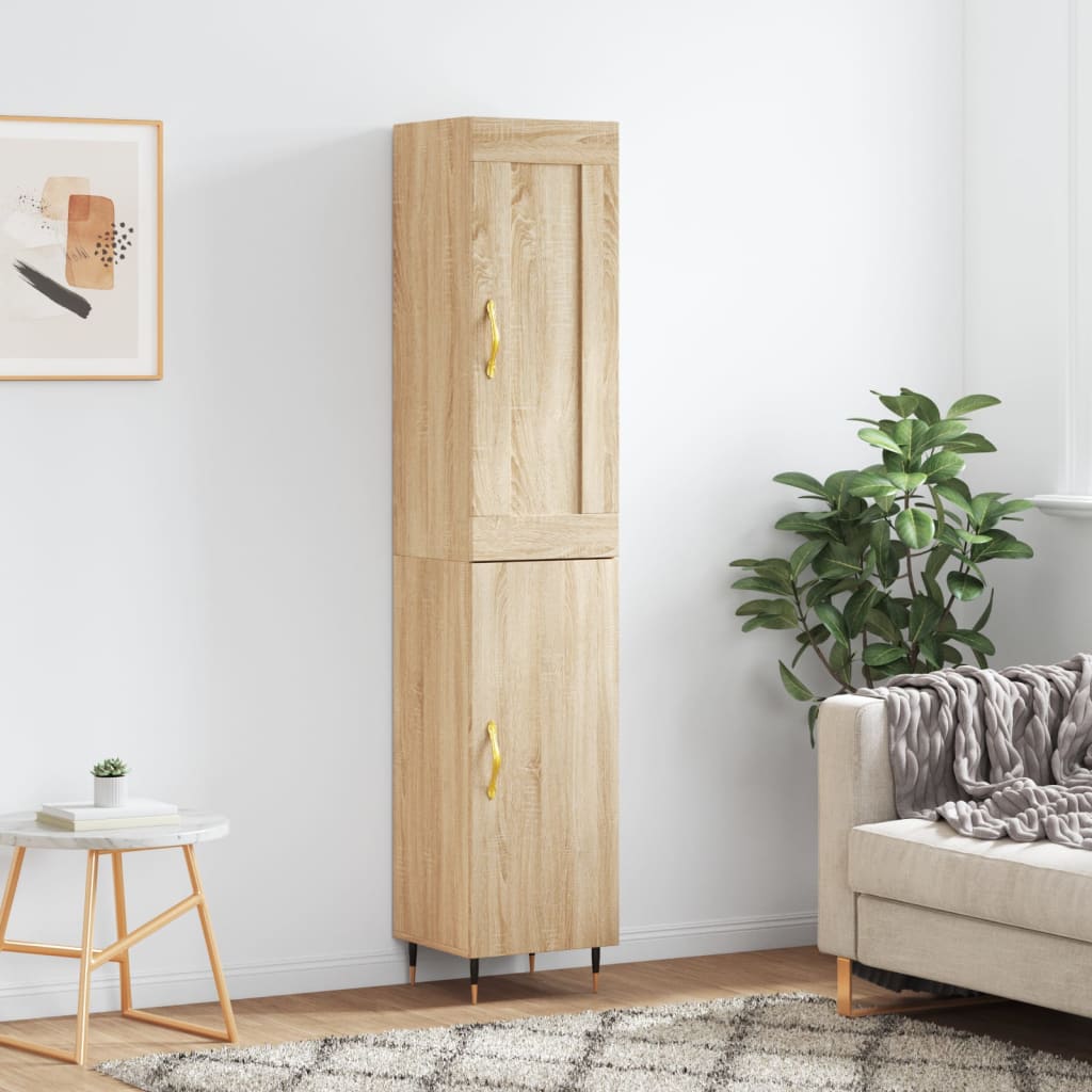 Highboard Sonoma Oak 34,5x34x180 cm Engineered Wood