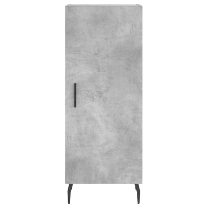 Highboard Concrete Grey 34.5x34x180 cm Engineered Wood