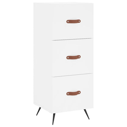Highboard White 34,5x34x180 cm Engineered Wood