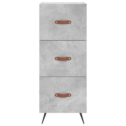 Highboard Concrete Grey 34,5x34x180 cm Engineered Wood