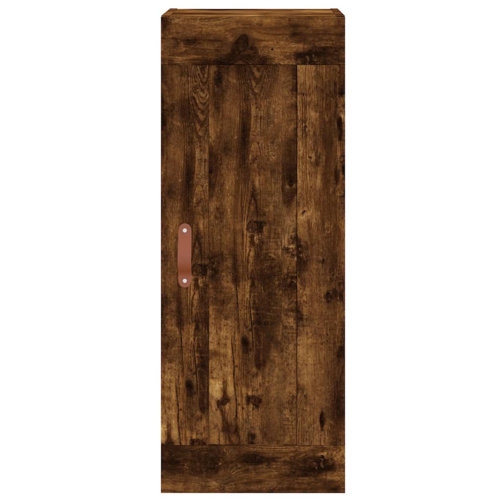 Highboard Smoked Oak 34.5x34x180 cm Engineered Wood