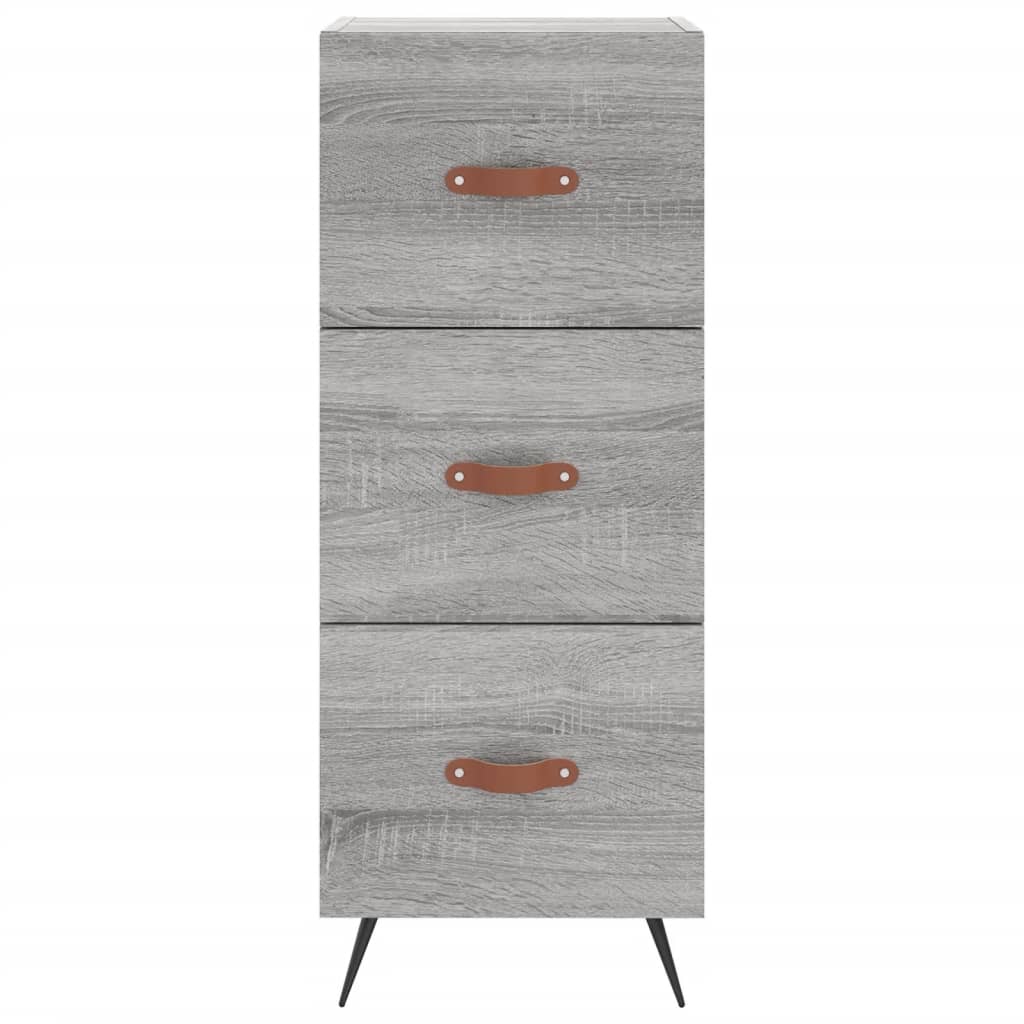Highboard Grey Sonoma 34,5x34x180 cm Engineered Wood