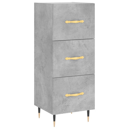 Highboard Concrete Grey 34,5x34x180 cm Engineered Wood