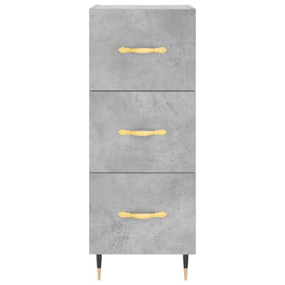 Highboard Concrete Grey 34,5x34x180 cm Engineered Wood
