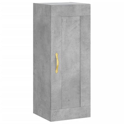 Highboard Concrete Grey 34,5x34x180 cm Engineered Wood