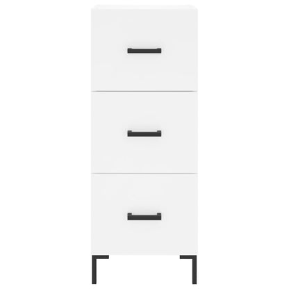 Highboard White 34.5x34x180 cm Engineered Wood