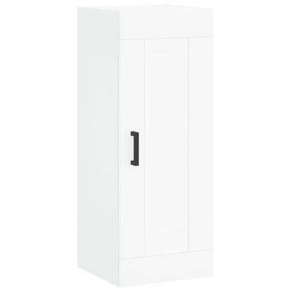Highboard White 34,5x34x180 cm Engineered Wood