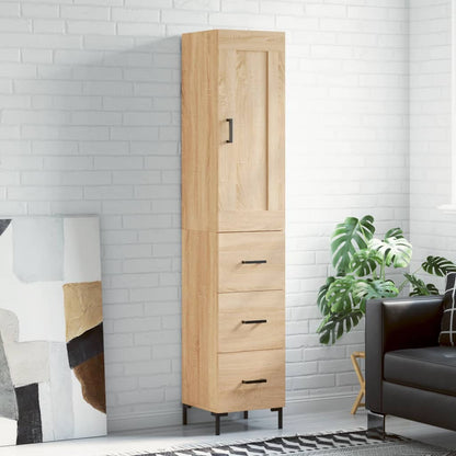 Highboard Sonoma Oak 34,5x34x180 cm Engineered Wood