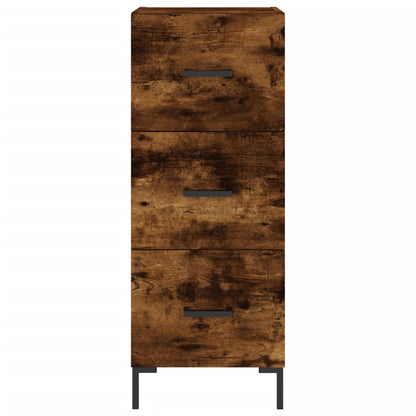 Highboard Smoked Oak 34.5x34x180 cm Engineered Wood