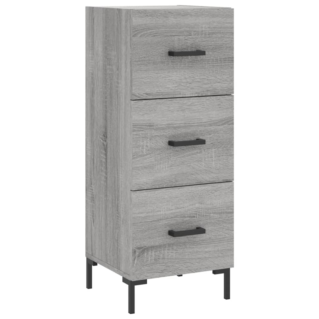 Highboard Grey Sonoma 34,5x34x180 cm Engineered Wood