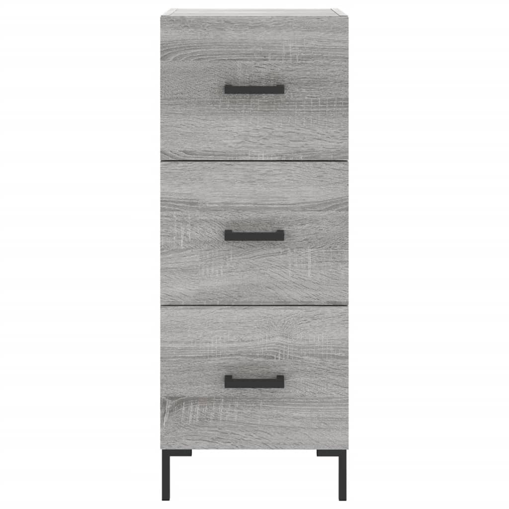 Highboard Grey Sonoma 34,5x34x180 cm Engineered Wood