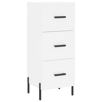 Highboard White 34.5x34x180 cm Engineered Wood