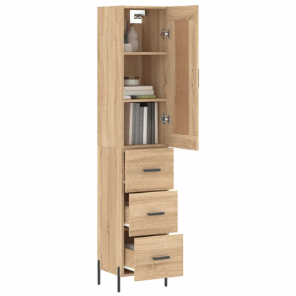 Highboard Sonoma Oak 34,5x34x180 cm Engineered Wood