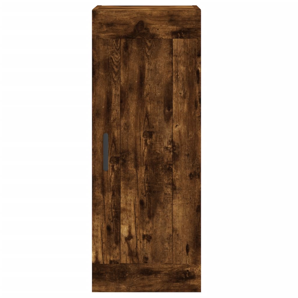 Highboard Smoked Oak 34.5x34x180 cm Engineered Wood