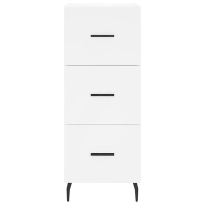 Highboard White 34.5x34x180 cm Engineered Wood