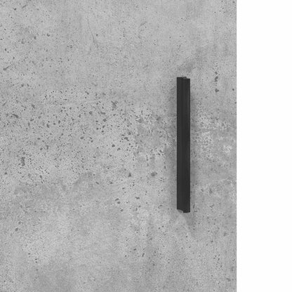 Highboard Concrete Grey 34.5x34x180 cm Engineered Wood