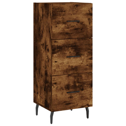 Highboard Smoked Oak 34.5x34x180 cm Engineered Wood