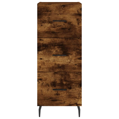 Highboard Smoked Oak 34.5x34x180 cm Engineered Wood