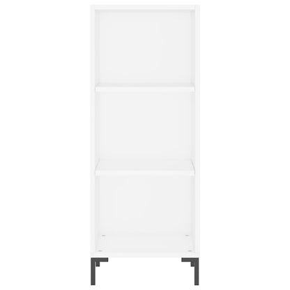 Highboard White 34.5x34x180 cm Engineered Wood