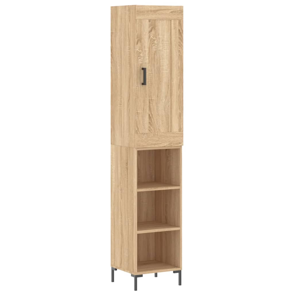 Highboard Sonoma Oak 34,5x34x180 cm Engineered Wood