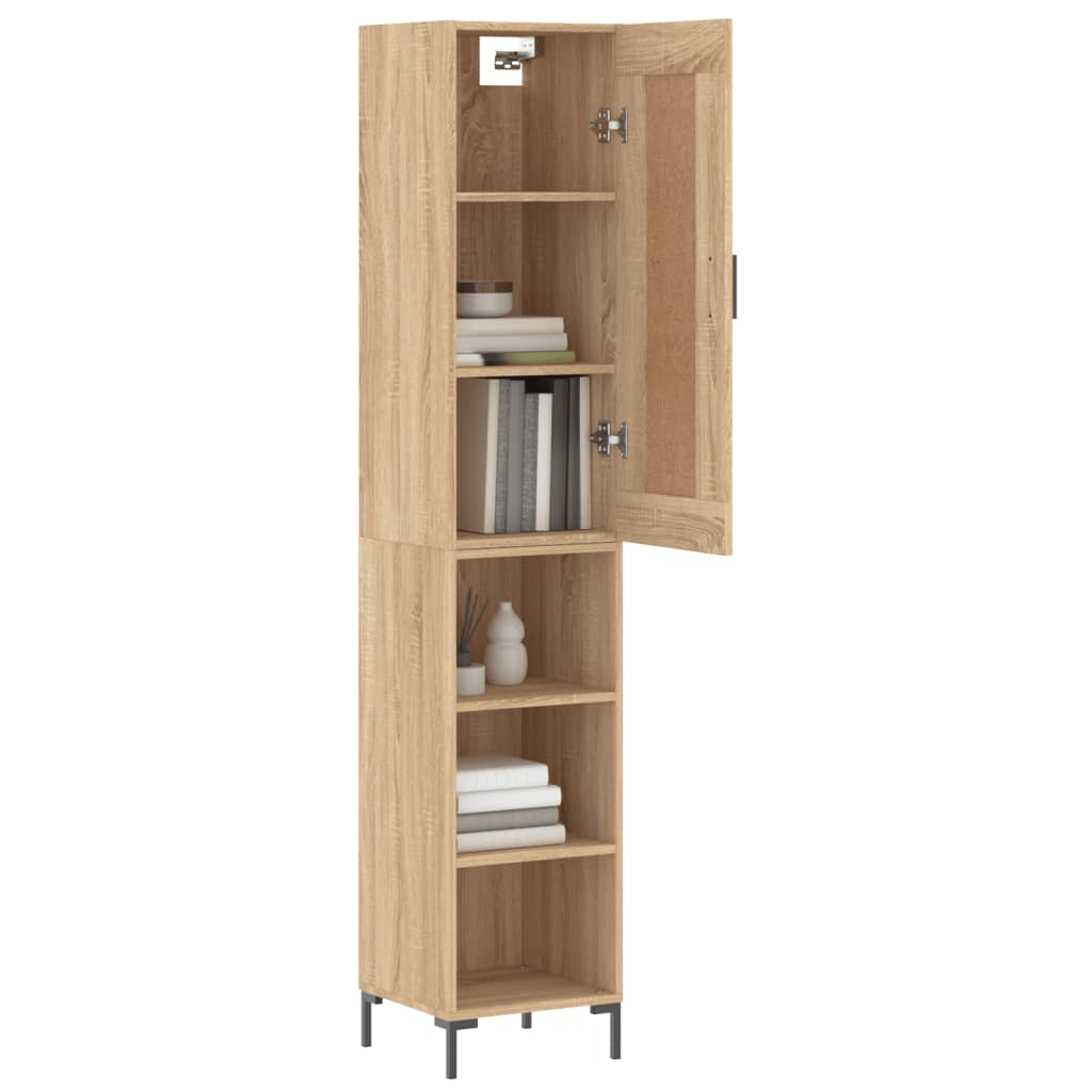 Highboard Sonoma Oak 34,5x34x180 cm Engineered Wood