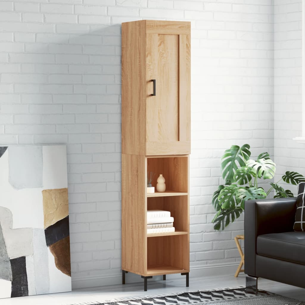 Highboard Sonoma Oak 34,5x34x180 cm Engineered Wood