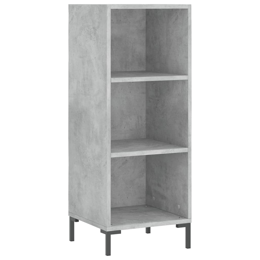 Highboard Concrete Grey 34,5x34x180 cm Engineered Wood