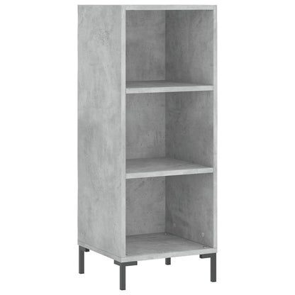 Highboard Concrete Grey 34,5x34x180 cm Engineered Wood