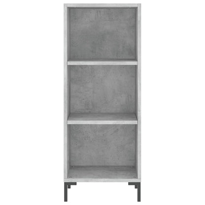 Highboard Concrete Grey 34,5x34x180 cm Engineered Wood