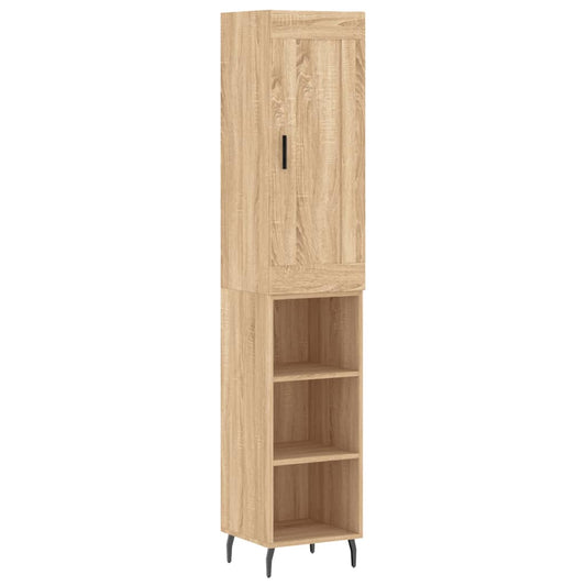 Highboard Sonoma Oak 34,5x34x180 cm Engineered Wood