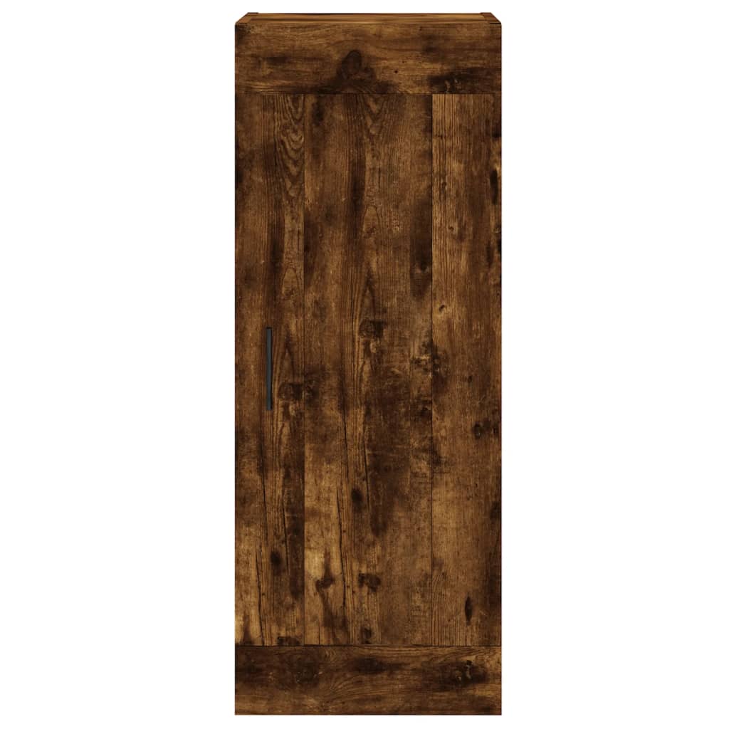 Highboard Smoked Oak 34.5x34x180 cm Engineered Wood