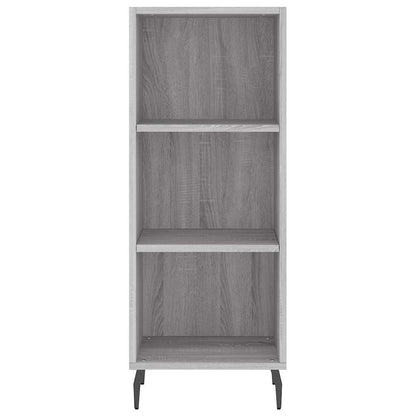 Highboard Grey Sonoma 34.5x34x180 cm Engineered Wood