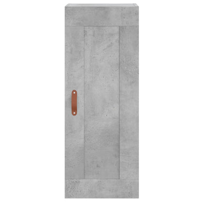 Highboard Concrete Grey 34.5x34x180 cm Engineered Wood