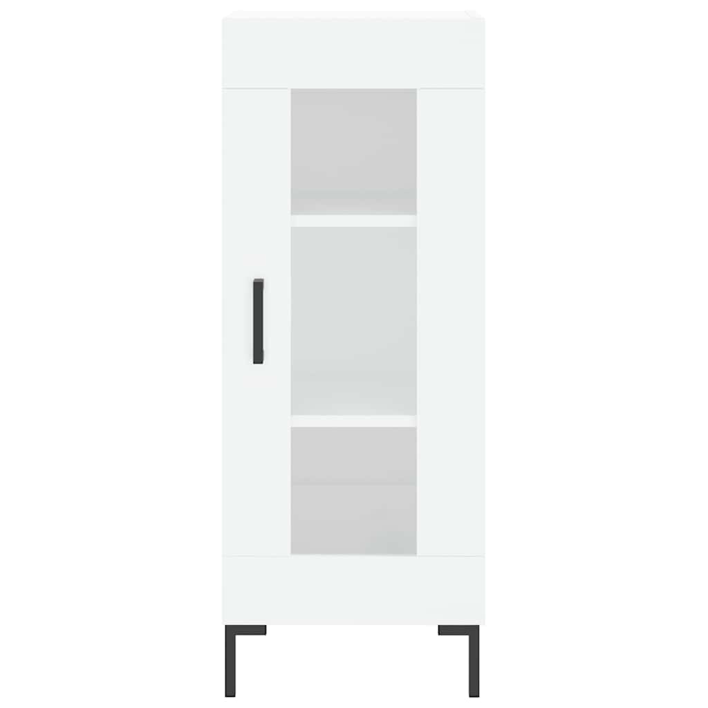 Highboard White 34.5x34x180 cm Engineered Wood