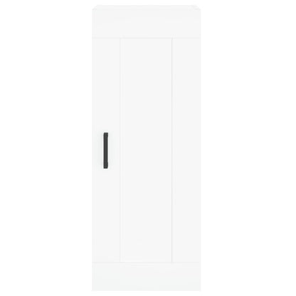 Highboard White 34.5x34x180 cm Engineered Wood