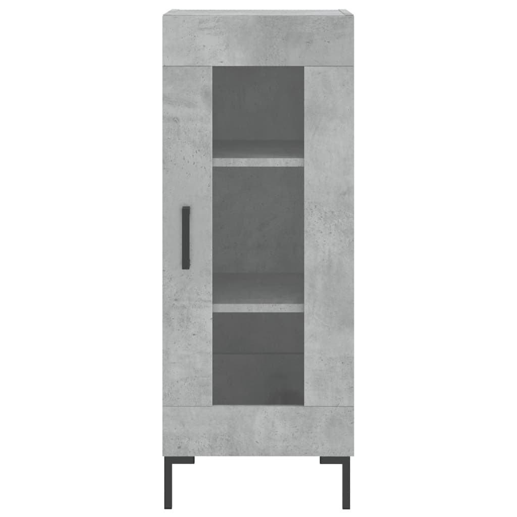 Highboard Concrete Grey 34,5x34x180 cm Engineered Wood