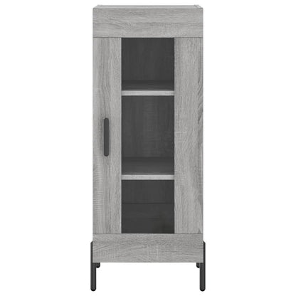 Highboard Grey Sonoma 34.5x34x180 cm Engineered Wood