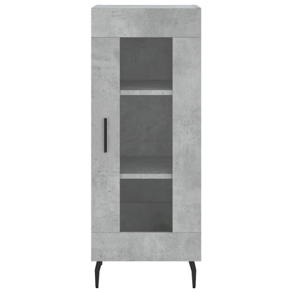 Highboard Concrete Grey 34.5x34x180 cm Engineered Wood